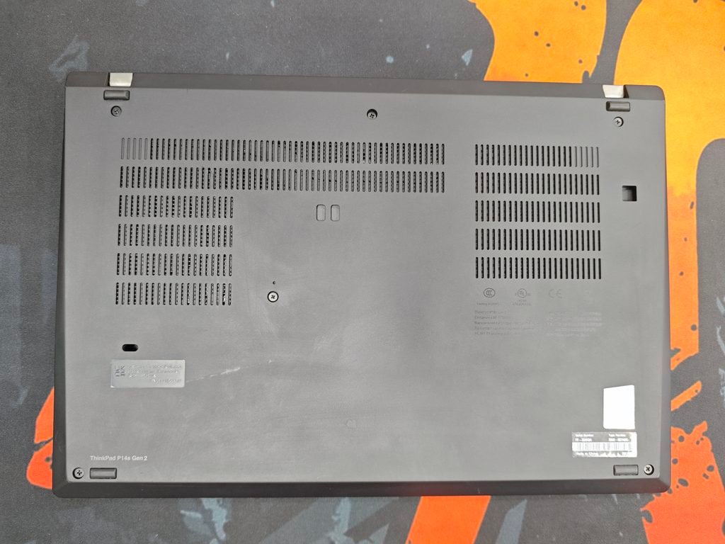 Lenovo ThinkPad P14s Gen 2 backside photos