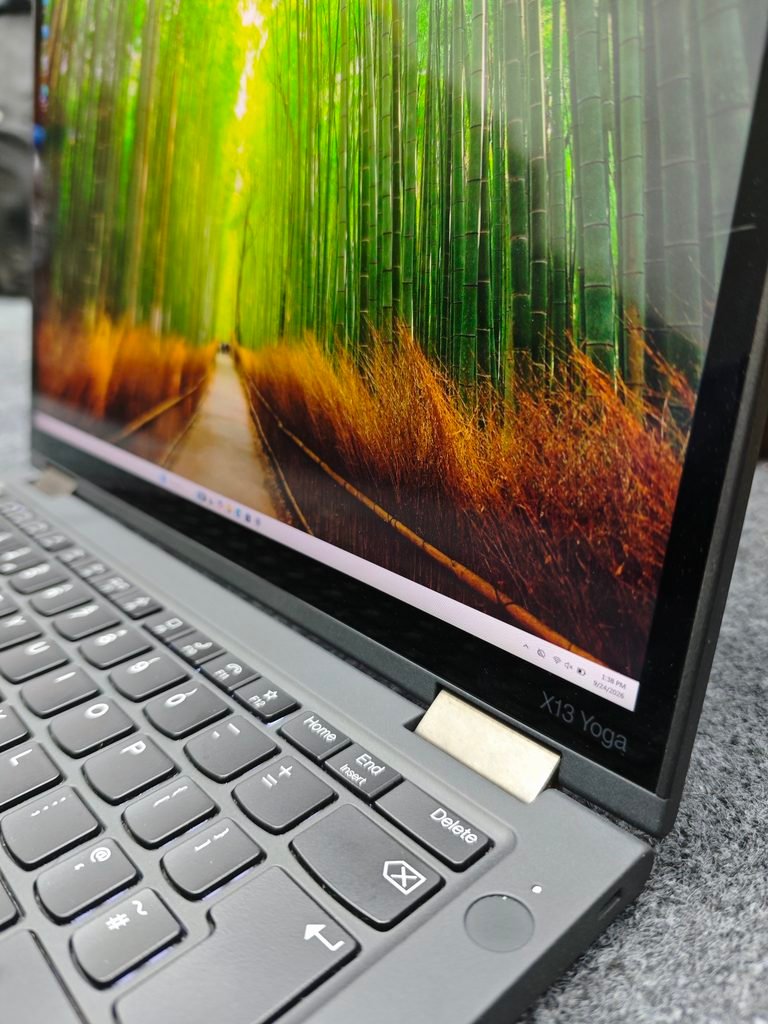 Lenovo ThinkPad X13 Yoga Gen 3 logo and power button