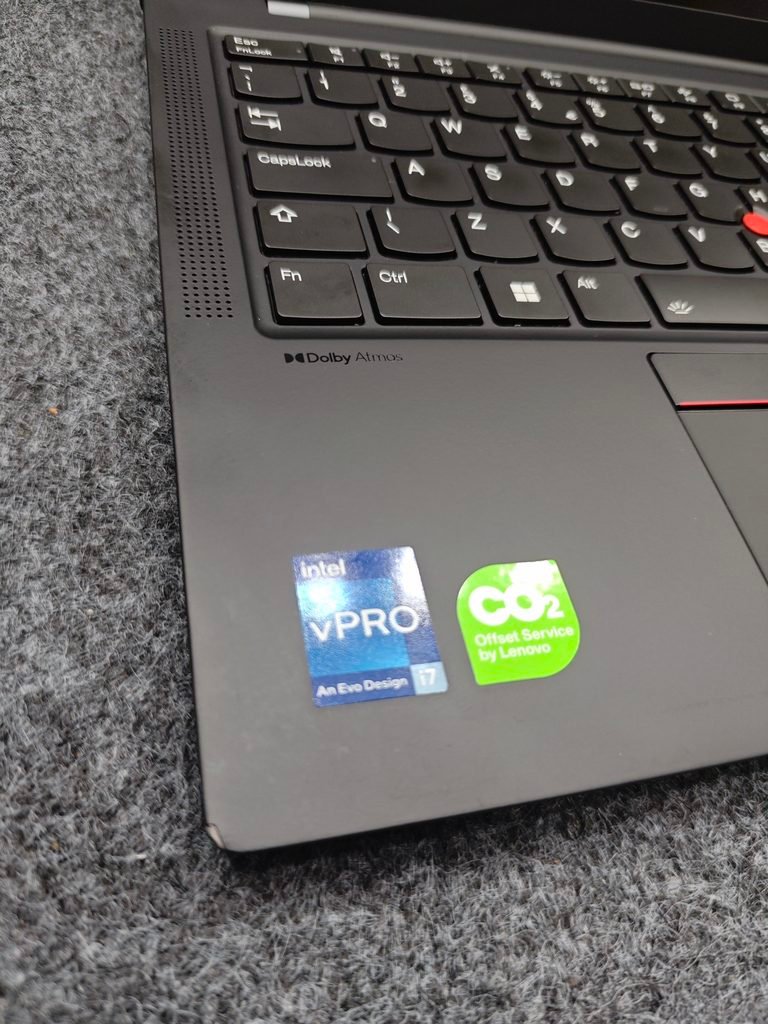 Lenovo Thinkpad x1 carbon Gen 11 intel core i7 and Dolby Atmos audio logo