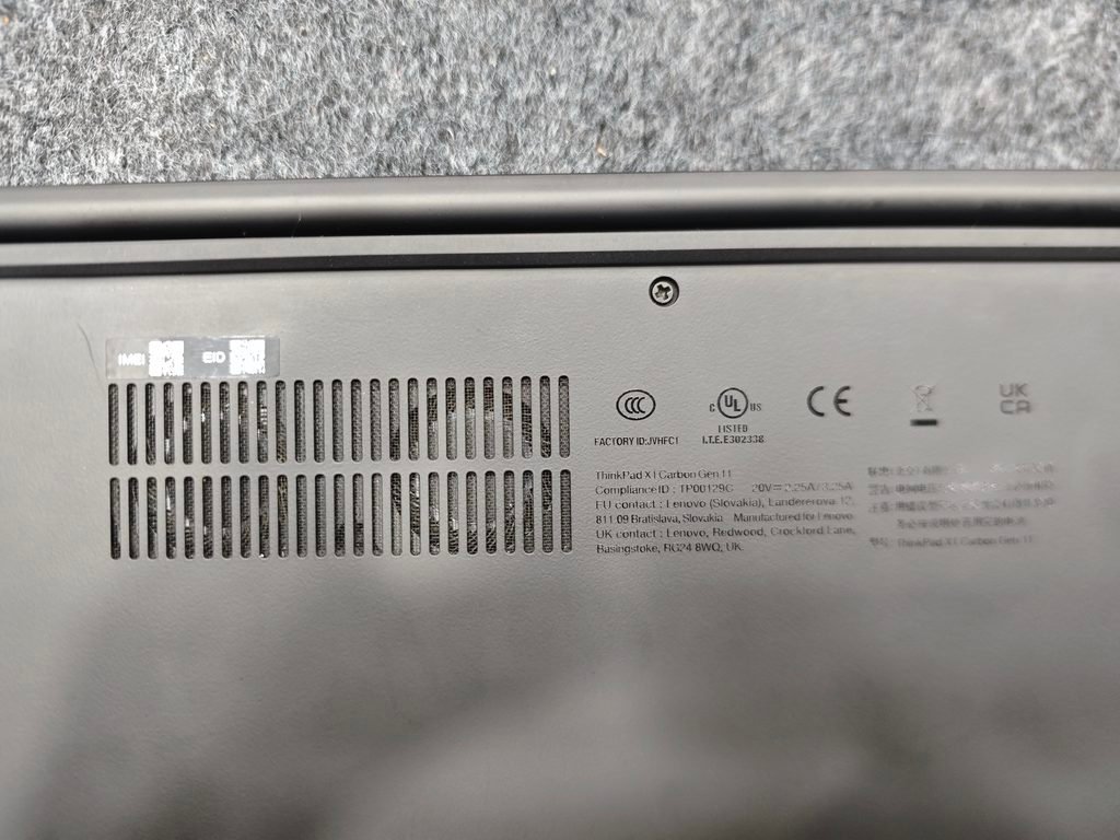 lenovo thinkpad x1 carbon gen 11 backside speaker photos look
